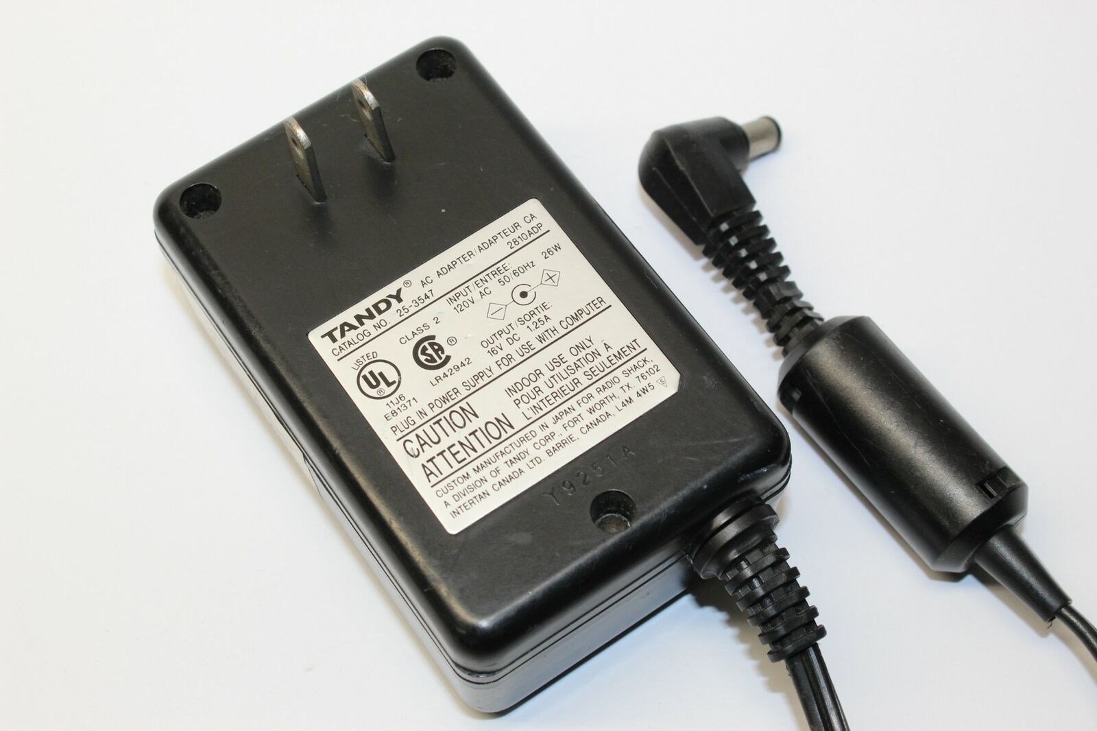New DC16V 1.25A Tandy 2810ADP Power Supply Ac Adapter - Click Image to Close